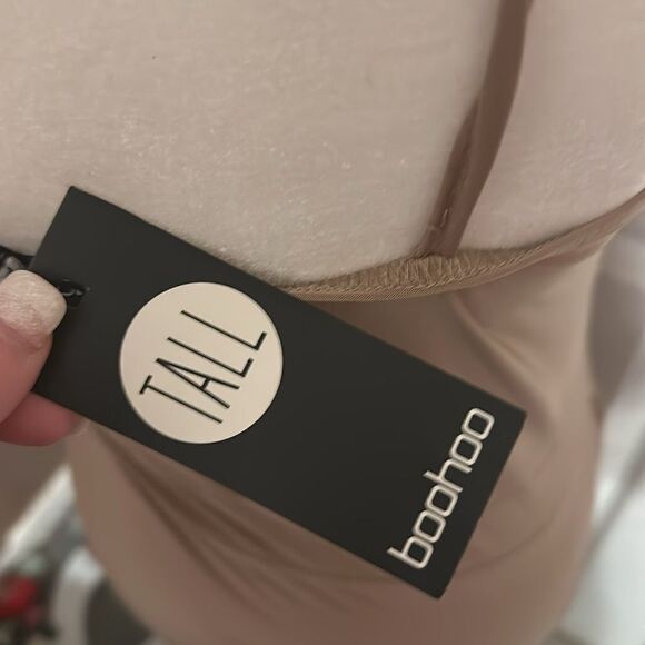 Boohoo Tall Night Draped Spandex Slip Dress NWT. Size 10 - Picture 6 of 8